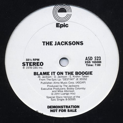 The Jacksons – Blame It On The Boogie