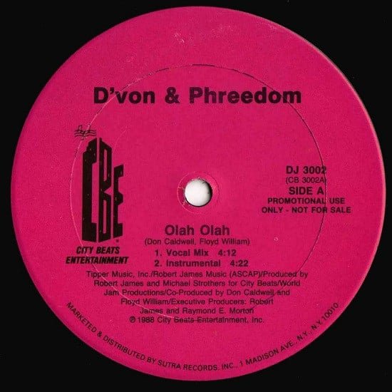 D’von & Phreedom – Olah Olah / Yeah Yeah Baby