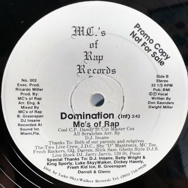MC’s Of Rap – Domination