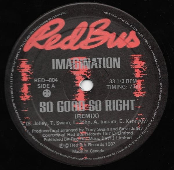 Imagination – So Good So Right (Remix)
