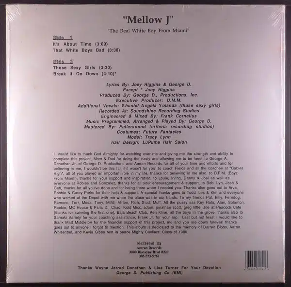 Mellow J – Mellow J (The Real White Boy From Miami) - Image 3