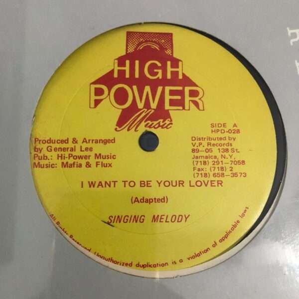 Singing Melody – I Want To Be Your Lover