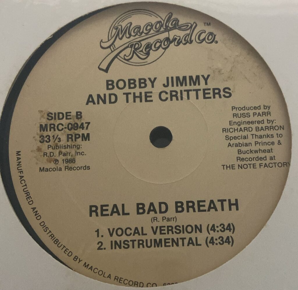 Bobby Jimmy And The Critters – New York Rapper (Remix) / Real Bad Breath - Imagem 3