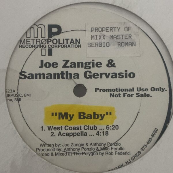 Joe Zangie & Samantha Gervasio – My Baby