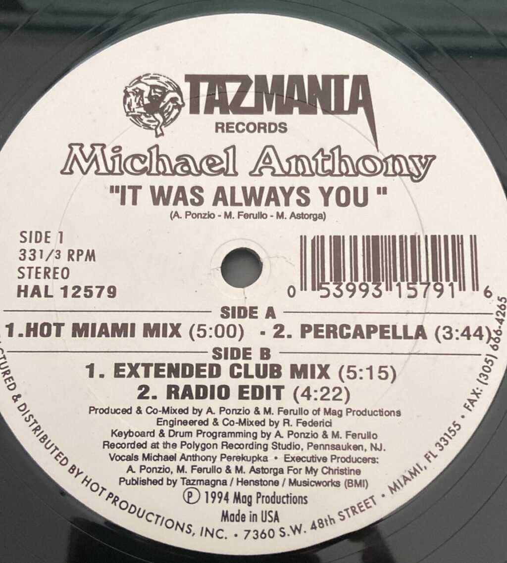 Michael Anthony  – It Was Always You