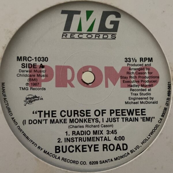 Buckeye Road – The Curse Of Peewee (I Don't Make Monkeys, I Just Train 'Em)