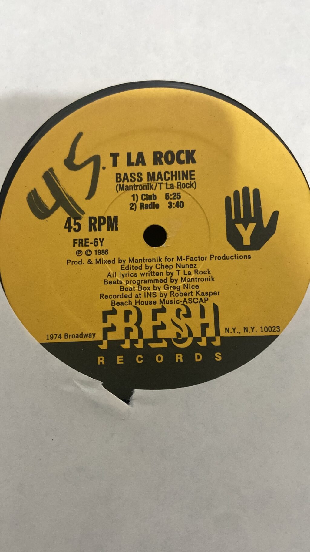 T La Rock – Breaking Bells / Bass Machine - Imagem 2